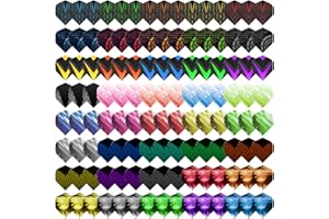 Deetenks 120PCS Dart Flights 40 Set Alianti Standard Pet Durevoli Sostituzione Aliante Piuma Coda per Freccette Soft Tip e Freccette Steel Tip