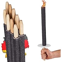 Panteer ® Fackeln aus natürlichem Wachs - Made in Germany - Für eine Wanderung mit Kindern oder Freunden, ideal im…