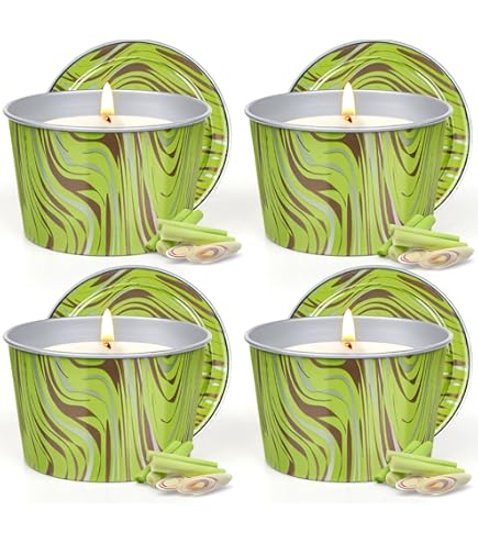 Candele Alla Citronella 2 Pezzi - Profumate, 35 Ore Di Durata, Anti-Zanzare - Foto 2