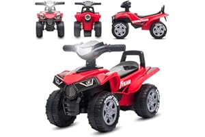 SUN BABY Kinderauto Quad Rutscher ab 1 Jahr Babyquad, Fahrzeug Rutschfahrzeug Babyauto Auto (Rot)