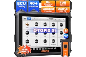 OTOFIX D1 Scanner de Diagnostic de Voiture, Outil d'analyse Bidirectionnel 2024, Diagnostic Complet du Système OE, Codage ECU, Plus de 40 Services, CANFD/DoIP, Programmation Clé, Mise à Jour de 2 Ans