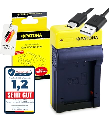 Caricabatterie USB Vhbw Per Panasonic Lumix DC-FZ82 E Altre Batterie Reflex