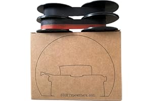 ‎BSIE TYPEWRITERS Continental – 2 x Schreibmaschinenband Continental – DIN 2103 / 32755 / GR1 – BSIE Typewriters (Schwarz & Rot + Schwarz)