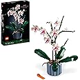 LEGO Icons Orchidea, Set Collezione Botanica Piante Artificiali, Modellino da Costruire con Fiori Finti, Kit Modellismo per A