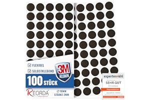 REORDA® Magnetplättchen selbstklebend - Magnetstreifen - 3M Kleber ermöglicht stärkste Klebekraft - Flache Magnete I Magnetfolie selbstklebend (100 Stück)