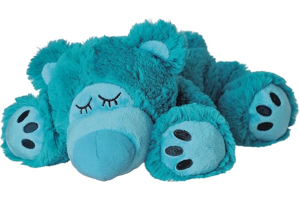 Warmies Sleepy Bear türkis: Stofftier mit Lavendel-Füllung