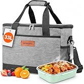 KAEFUYS Thermal Bag 33L Insulated Bag Small Beach Cooler Waterproof | Convenient and portable, high strength 600D oxford, adj