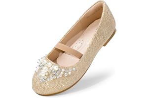 DREAM PAIRS Girl's Toddler/Little Kid/Big Kid Aurora-03 Mary Jane Ballerina Flat Shoes