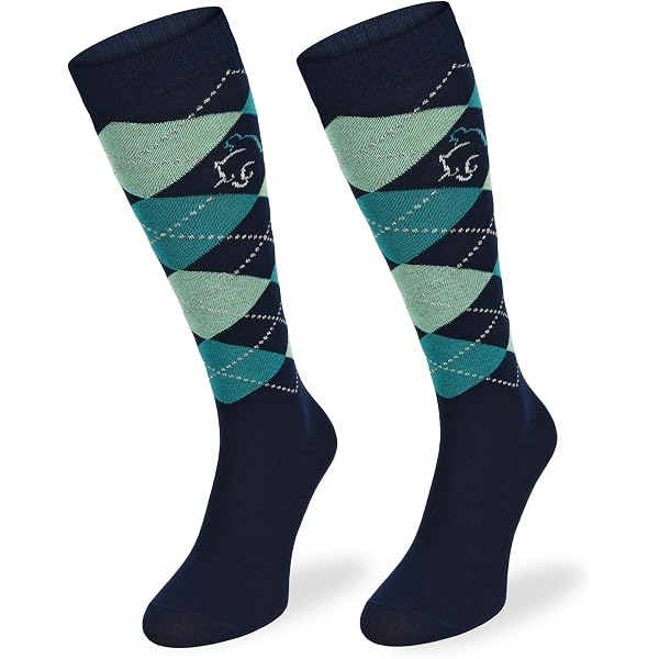 WERI SPECIALS Calze Alte Al Ginocchio Unisex In Cotone – Modello Argyle A Rombi, Rosa, Taglia 39-42, Certificato Öko-Tex - 5