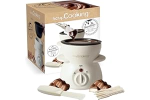 ScrapCooking - Chocolate Factory - Appareil Fondue à Chocolat - Pour 2 à 4 Personnes - Machine Fondue Chocolat Électrique - Idée Cadeau Pâtisserie Cuisine - 3895