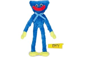 POPPY PLAYTIME - Peluche Smiling Huggy Wuggy (35,6 cm de haut, série 1) [Produit sous licence officielle]