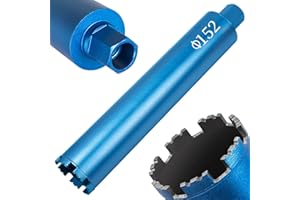 ITSOGOO Couronne de Forage Diamantée Ø152 mm,1 ¼" UNC,Longueur Disponible 400 mm,Scie Cloche Diamant avec Segments Soudés au Laser,Foret Diamant pour Carotteuse pour Béton,Maçonnerie,Pierre,Granit