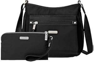 Baggallini Women's Uptown Bagg with RFID Phone Wristlet Crossbody, One Size