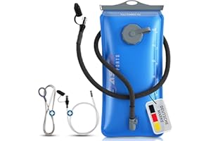 SASMO SPORTS SASMO® bukłak 2 l i bukłak 3 l z 2 otworami | wzmocniony materiałem, odporny na rozdarcie bukłak na wodę 2 l | worek do plecaka z wężem, ultralekki | bukłak | plecak | wędrówki i sport na świeżym