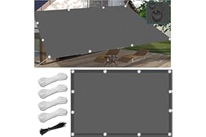 FLYSOUL Tenda a Vela Parasole 2.4x2.8M Vela Ombreggiante Rettangolare Impermeabile Tenda a Vela Giardino Protezione UV Tende da Sole con Corda di Nylon e Occhiellato per Esterno Giardino