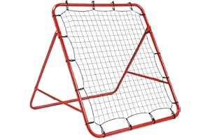 ND Sports Rebounder Net – Heavy Duty Training Aid for Soccer, Football, Baseball, Lacrosse & Multi-Sport | Adjustable Angles, Durable Steel Frame & Elastic Net for Solo Practice