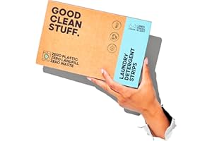 GOOD CLEAN STUFF. Good Clean Stuff Laundry Detergent Strips Sheets 64 loads Eco Ultra-Concentrated Non-Bio Linen Fresh Scent for Machine and Hand Washing