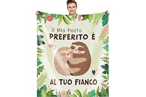 G-dake Regali di Coppia, Idee Regalo Fidanzato Fidanzata, Regalo di San Valentino Anniversario compleanno Natale per Lui e Lei Moglie e Marito ragazza ragazzo, Ti Amo Coperta soffice 130x150cm