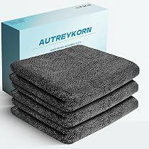 Chiffon microfibre voiture - 4 pièces, 30x30cm total clean - Pour verre maison cuisine Cuneary - Auto