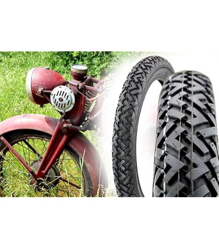 2x AWINA Tires 2.25-17 With Tubes & Rim Strips – For Kreidler Hercules Zündapp Mopeds
