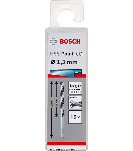 Sourcing Map HSS Spiralbohrer 0,75mm – 10 Stück, Gerade Schaft, Für Holz & Metall