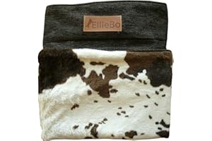 Ellie-Bo XXL Dog Bed Cover for 48-inch Dog Cage/Crate - Cowhide Pattern