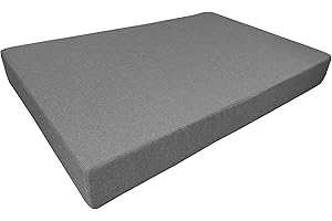 ‎CHILLY PILLEY chilly pilley Palettenauflage Schaumflocken Palettenkissen Palettenpolster Palettenmöbel Palettensofa Rückenlehne Gesteppt Sitzkissen Abnehmbar Seitenkissen Set (Sitzkissen 120x60x12, Grau)