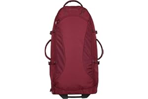 Mountain Warehouse Voyager 50L Wheelie Rucksack - Durable Backpack - for Travelling, Camping Dark Burgundy