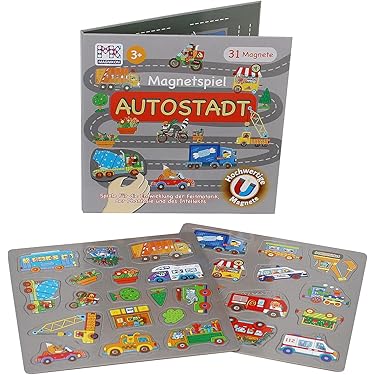 4x Retro Magnet Rasselspiele | Anti-Stress Spielzeug | Für Schreibtisch & Entspannung