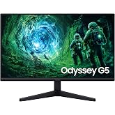 Samsung 27" Odyssey G5 G53F, QHD 2560x1440 (2K), IPS, 200 Hz, 1 ms, HDMI, DP, Gaming Monit&ouml;r, LS27FG530EUXUF
