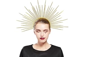 Fantherin Maria Halo Corona Fascia Zip Tie Spiked Halo Corona Copricapo per Cosplay Halloween Costume Party