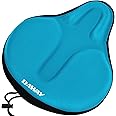 DAWAY Comfortable Exercise Bike Seat Cover - Soft Memory Foam & Gel Padded Bicycle Saddle Cushion for Men Women, Fit for Peloton, Stationary, Cruiser, MTB - Indoor/Outdoor Bike Accessory, XL/Large/M/S