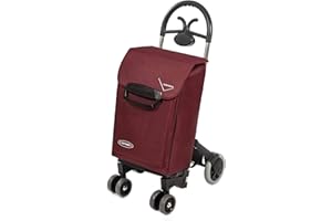 DICOAL Aurora Carrello Spesa con Struttura in Alluminio a 6 Ruote che Agevola Utilizzo a Spinta e Traino mod. Forza6