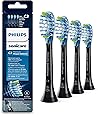 Philips Sonicare Premium Plaque Defence BrushSync Enabled Replacement brush Heads, 4pk Black - HX9044/33