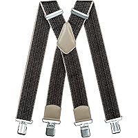 Olata X-Hosenträger 5cm Breit - Verstellbare Hosenträger Mit Karabinerhaken