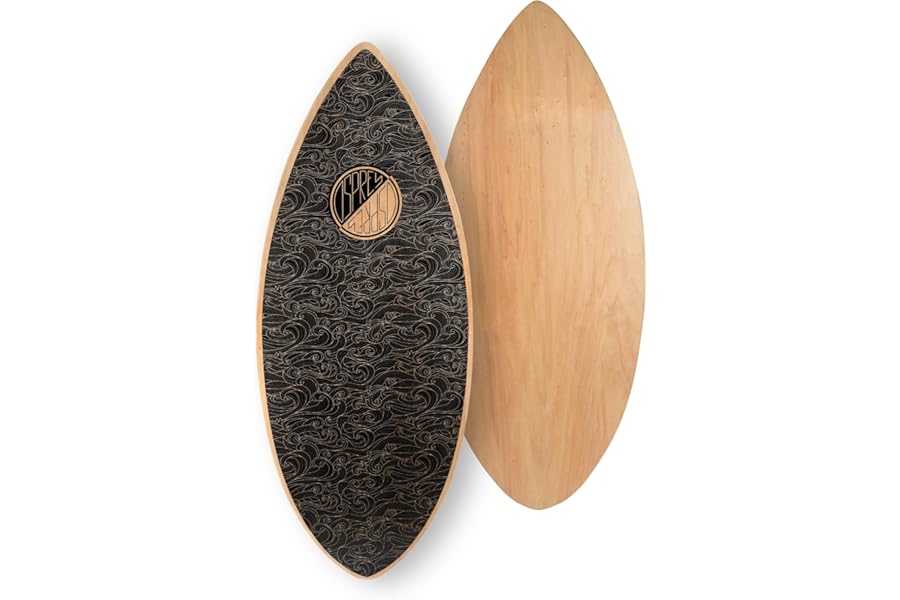 Osprey Surf Skimboard for Kids and Adults - 41 Inch Pintail Beginner Skim Board with 7 Ply Wood Construction - Multiple Designs