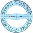 Helix 10cm 360 degree Protractor (Box of 50)