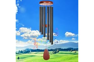 Winzwon Carillon à vent en aluminium pour extérieur, 94 cm, grand carillon éolien, cadeaux de condoléances, cadeaux de pendaison de crémaillère, cadeaux d'anniversaire pour femme, décoration pour la