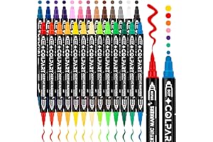 ‎COLPART colpart Acrylstifte Set 26 Farben- Acrylstifte für Steine Wasserfest,Stifte Steine Bemalen Ostereier Wasserfeste zum bemalen Für Kunststoff Glas Holz Keramik Metall Reifen Leinwand.