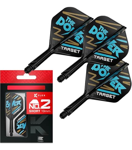CUESOUL ROST Set Di 3 Aste E Volo Integrati Per Freccette – Forma Standard – Lunghezza Albero 28 Mm (M) – Colore Blu – Materiale Speciale Anti Strappo - 2