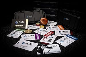 K-MUSCULO Escape from Tarkov Red Key Card Black KeyCard Collection Model NFC Supported Full Set Compact Large Secure Container (with Compact Secure Container)