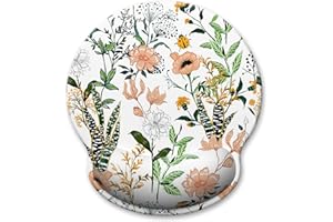 Atufsuat Ergonomisches Mauspad mit Handgelenkstütze, Memory-Schaumstoff, Handgelenkauflage, niedliches Computer-Laptop-Büro, Schmerzlinderungs-Mauspad für Gaming, Arbeit, Frauen, Mädchen