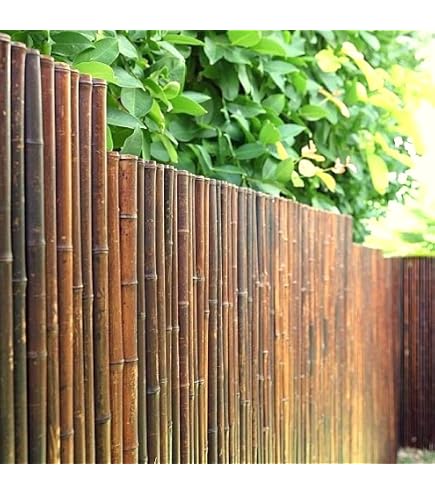 Bambus Zaun U Profil Set Oben und unten mit 250x7x7,5cm fr Bambusmatte  Bali Heavy : Amazon.de: Baumarkt