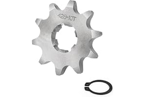 Tunejoy Motorcycle Engine Chain Sprocket 428 10T 17 mm Small Sprocket for 50cc 70cc 90cc 110cc Dirt Bike Pit Bike ATV Quad Motorcycle Mini Bike