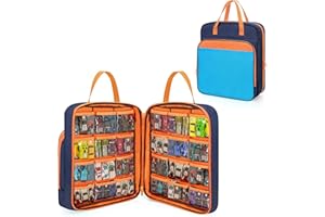 CURMIO Bolsa para Coches de Juguete Compatible con Hot Wheels, Capacidad para hasta 99 Piezas, Bolsa Organizador de Transporte para Coches de Juguete de Escala 1:64 (Solo la Bolsa)