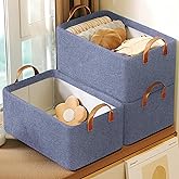 Yellow Weaves 4 Pcs Wardrobe Organizer for Clothes, Foldable Clothes Storage Baskets for Wardrobe, Toys, Books, Saree, Shirts