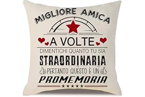 Aocaso Tu sia straordinaria Regalo per la migliore amica per le donne Ragazze Copricuscino per la migliore amica Compleanno Laurea Regalo di Natale Promemoria ispiratore (migliore amica)