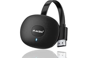 AT-MIZHI Wireless HDMI Display Adapter 4K, HDMI Dongle Screen Mirroring Display Wifi HDMI Adapter Connector Support Miracast/DLNA/Airplay for Android/i-OS/Windows/Mac OS/HDTV/Monitor/Projector