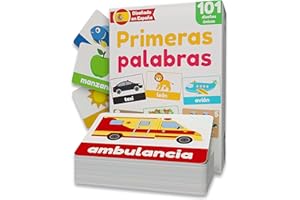LEARNWORX Primeras Palabras | Tarjetas Educativas Bebés 1 2 3 Años | Flashcards Primeras Palabras | Tarjetas Aprendizaje Infantil | 101 Tarjetas Únicas | Desde 12 Meses | Juguete Desarrollo del Lenguaje