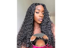 ‎YDDM Wig Glueless Wear and Go Glueless Lace Wig Water Wave Wear and Go Wig Real Hair Wig YDDM 5x5 HD Lace 22 Inch Pre Plucked 180% Density Deep Wave Human Hair Wig Glueless Lace Wig Human Hair Wave Wig